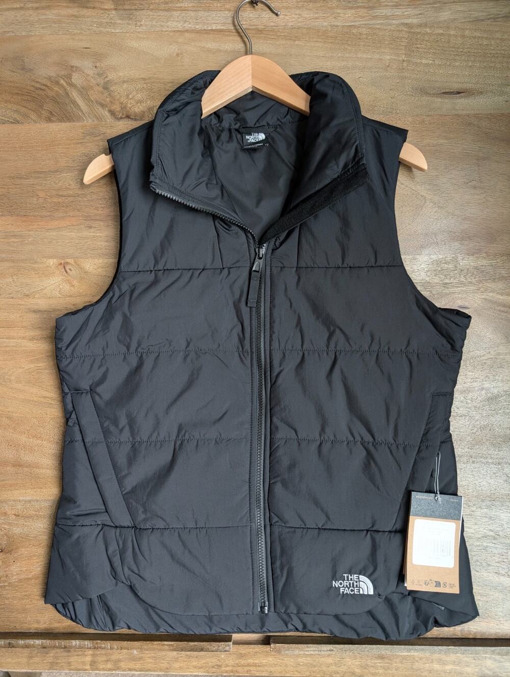 NWT The North Face Everyday Insulated Vest Womens Medium Black Sleeveless Zip-Up